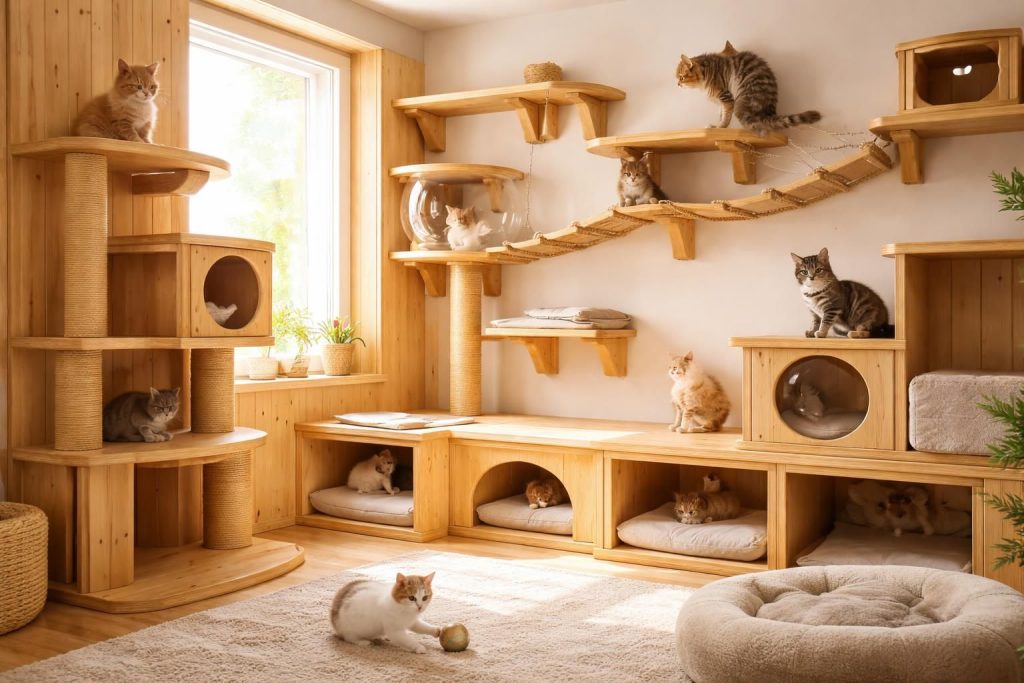 Aménager votre chatterie avec des artisans menuisiers pour des espaces confortables et sécurisés