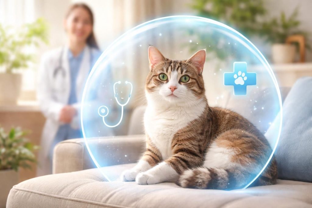 Assurance chat et animaux domestiques pour protéger vos félins avec Bulle Bleue et SantéVet