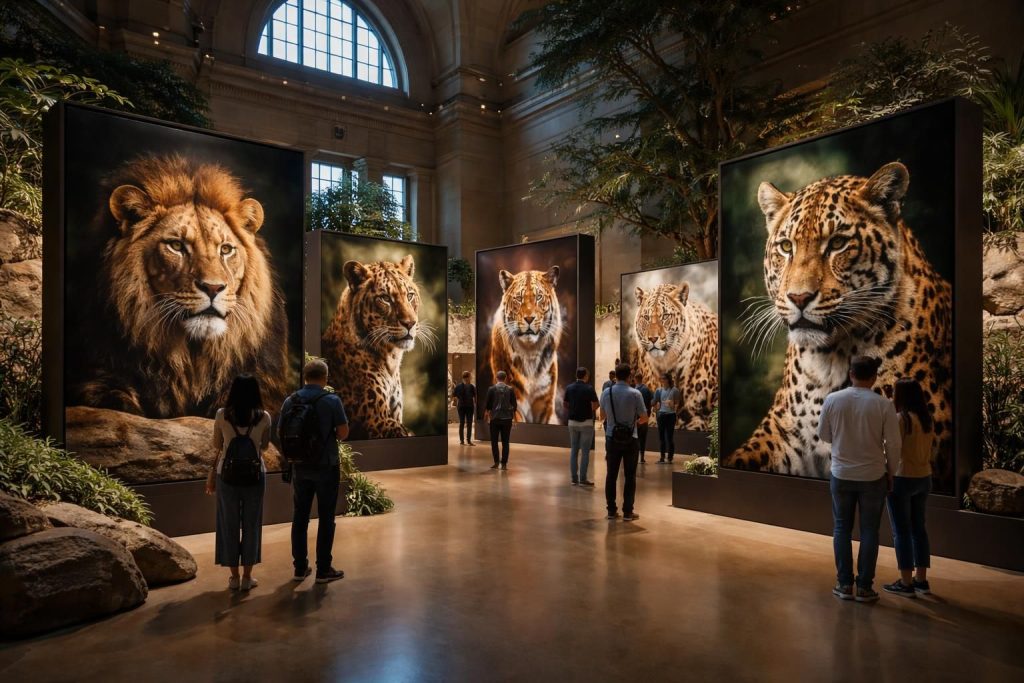 Les expositions photographiques sur les félins sauvages au Muséum d’Histoire Naturelle