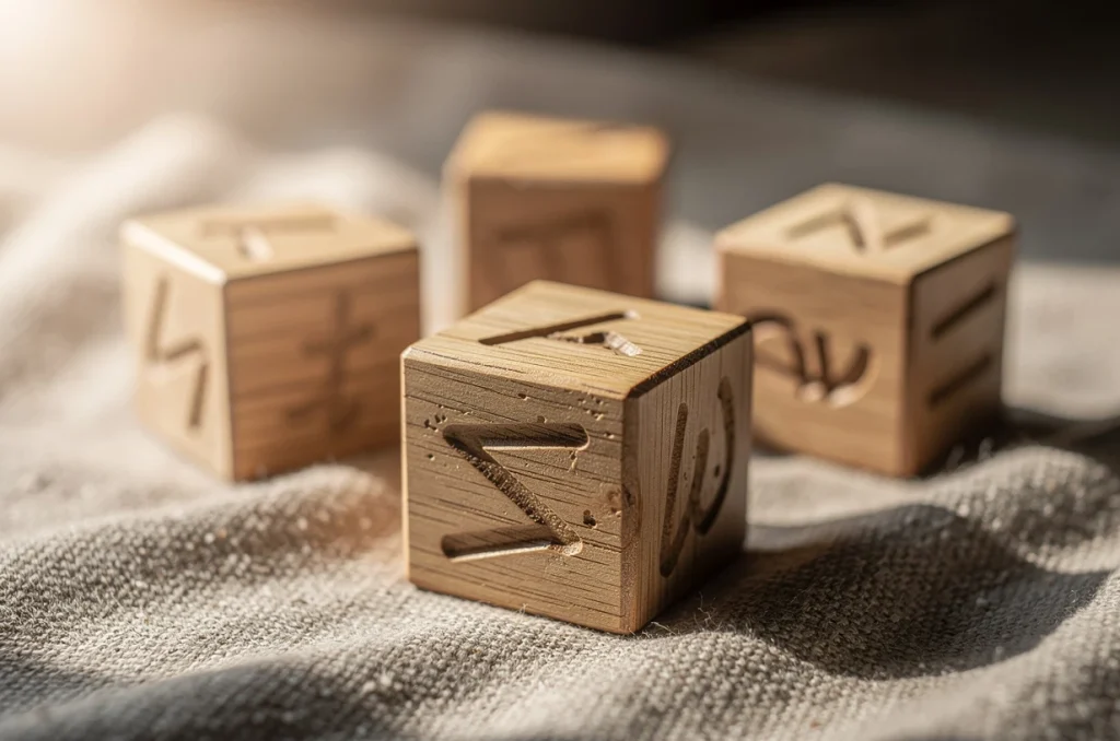 Cubes en bois gravés avec prénom : une décoration personnalisée pleine de douceur