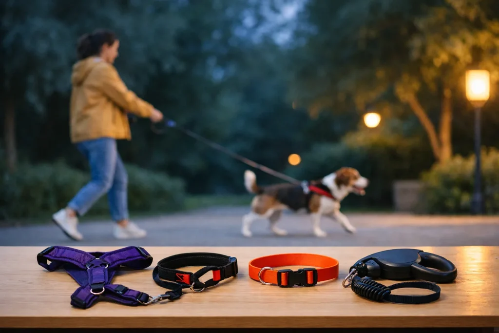 Chien qui tire en laisse : harnais en Y, licol, collier plat — le comparatif honnête