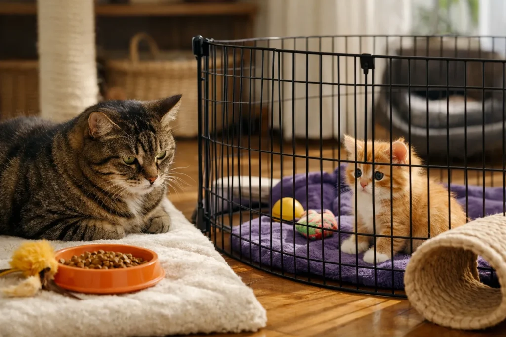 Mon chat ne supporte pas le nouveau chaton : la méthode d’introduction en 7 jours