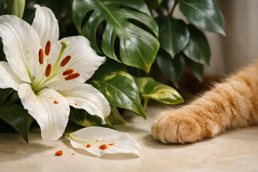 Plantes toxiques pour les chats : lys, monstera, ficus, pothos… la liste à sortir du salon
