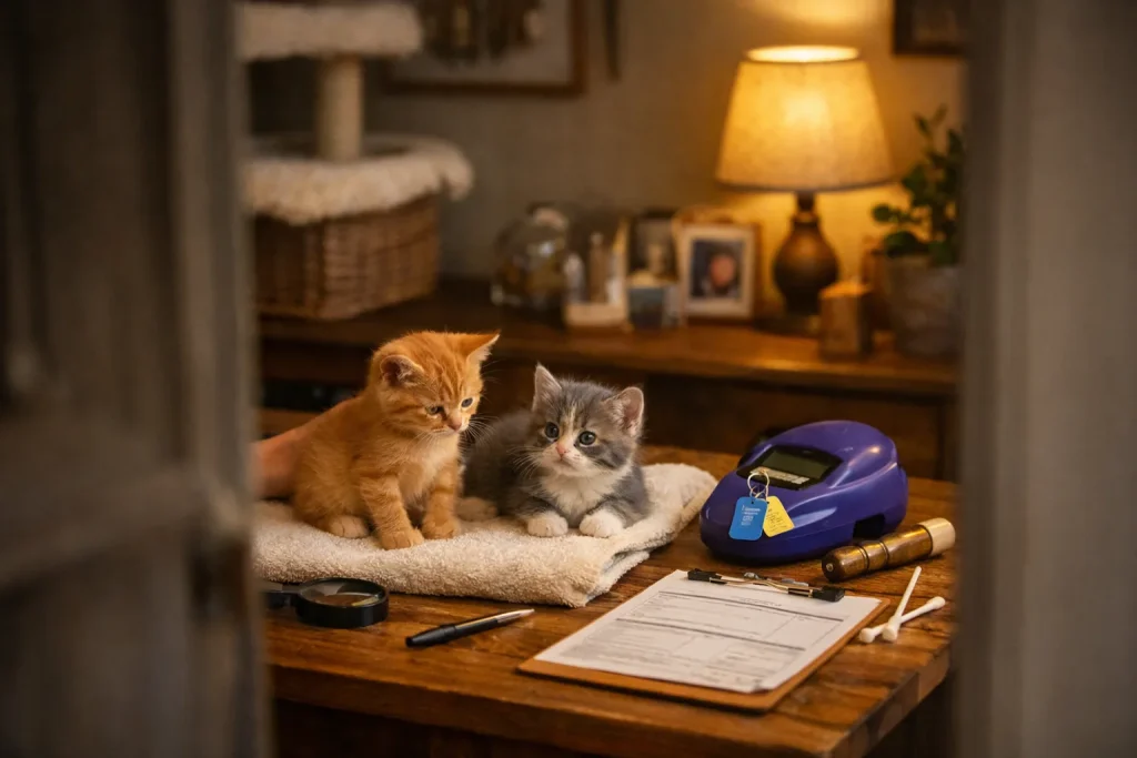 Chaton mâle ou femelle à 1 mois : comment le savoir, et pourquoi l’identification I-CAD est obligatoire