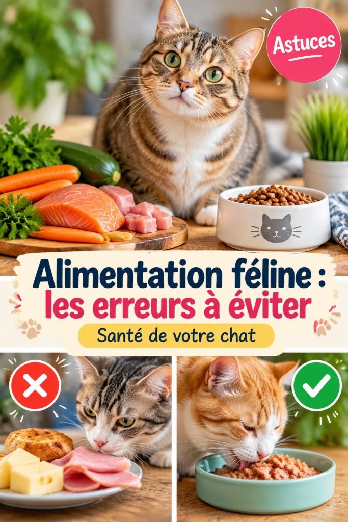 Image d'un chat vigilant observant un bol de croquettes, illustrant l'importance d'une alimentation saine.