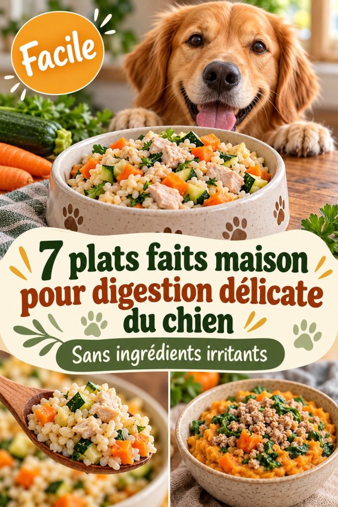 7 plats faits maison pour la digestion délicate de votre chien