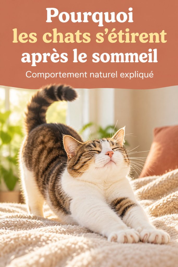 Pourquoi les chats s’étirent après leur sommeil ?