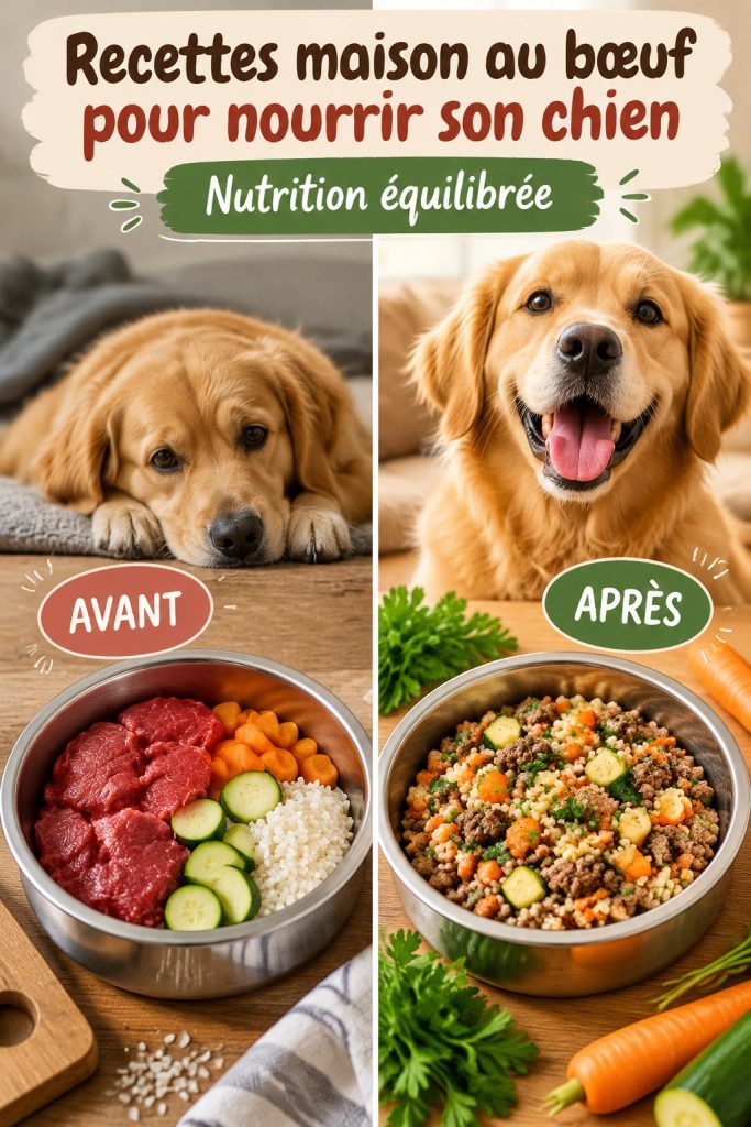 Recettes maison au bœuf pour nourrir votre chien