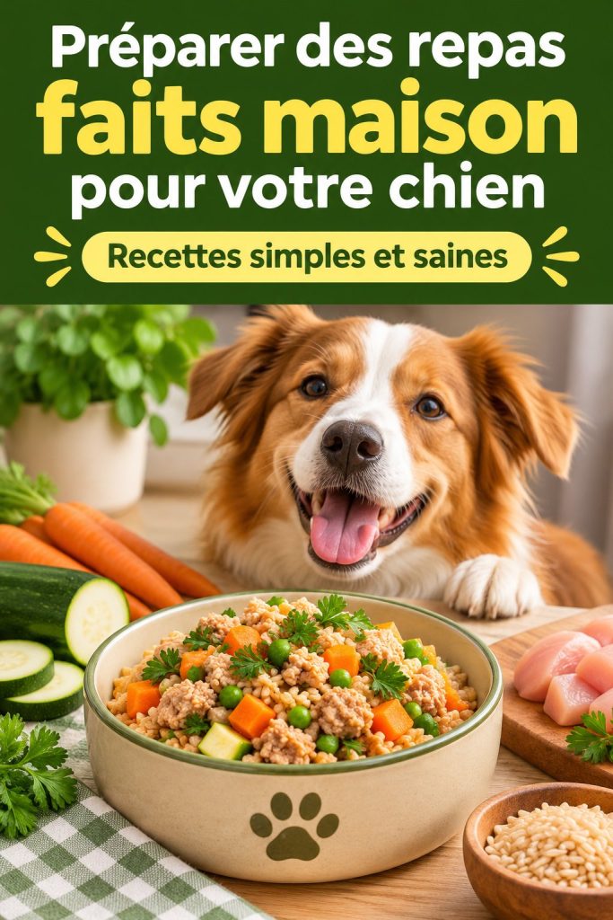 Préparer des repas faits maison pour votre chien